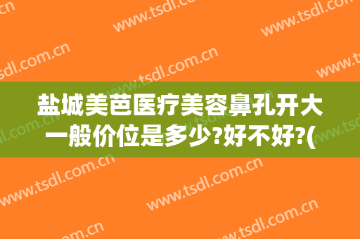盐城美芭医疗美容鼻孔开大一般价位是多少?好不好?(盐城美芭医疗美容诊所)