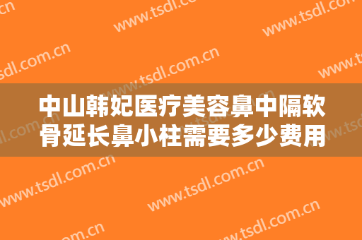 中山韩妃医疗美容鼻中隔软骨延长鼻小柱需要多少费用?多长时间恢复?