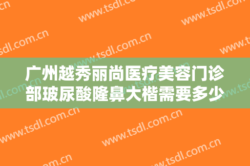 广州越秀丽尚医疗美容门诊部玻尿酸隆鼻大楷需要多少费用?需要多久恢复?