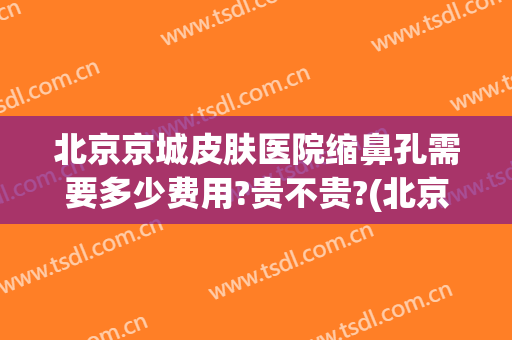北京京城皮肤医院缩鼻孔需要多少费用?贵不贵?(北京缩鼻翼多少钱)