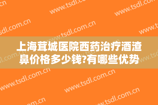 上海茸城医院西药治疗酒渣鼻价格多少钱?有哪些优势?