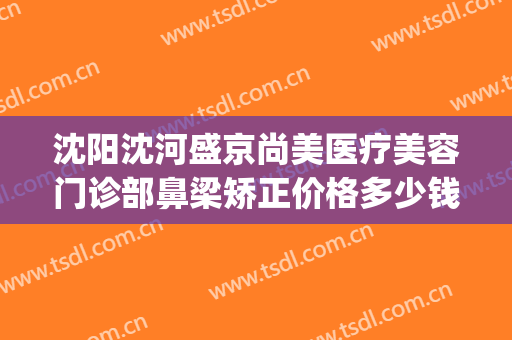 沈阳沈河盛京尚美医疗美容门诊部鼻梁矫正价格多少钱?靠谱吗?(沈阳盛京尚美整形)