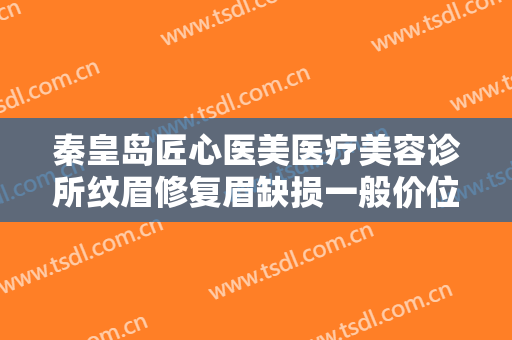 秦皇岛匠心医美医疗美容诊所纹眉修复眉缺损一般价位是多少钱?靠谱吗?