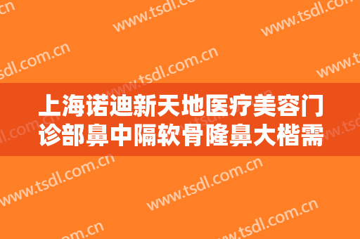 上海诺迪新天地医疗美容门诊部鼻中隔软骨隆鼻大楷需要多少费用?有哪些优势?