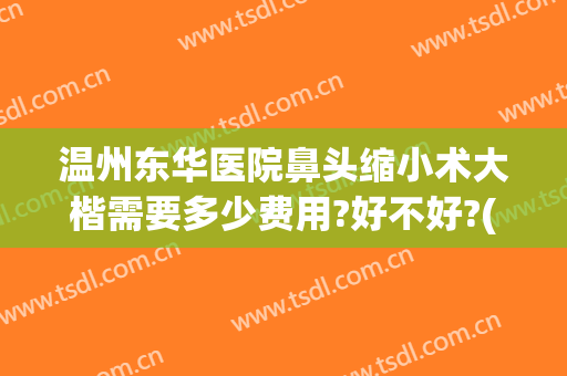 温州东华医院鼻头缩小术大楷需要多少费用?好不好?(鼻头缩小手术的费用大概是多少啊)