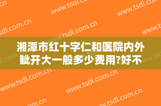 湘潭市红十字仁和医院内外眦开大一般多少费用?好不好?