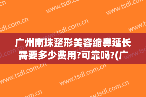 广州南珠整形美容缩鼻延长需要多少费用?可靠吗?(广州南方医院整形隆鼻价格)