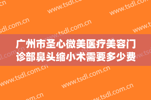 广州市圣心微美医疗美容门诊部鼻头缩小术需要多少费用?怎么样?(广州圣心医疗整形医院)