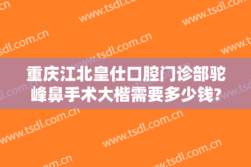 重庆江北皇仕口腔门诊部驼峰鼻手术大楷需要多少钱?可靠吗?