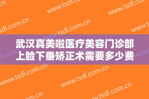 武汉真美啦医疗美容门诊部上睑下垂矫正术需要多少费用?多长时间恢复?