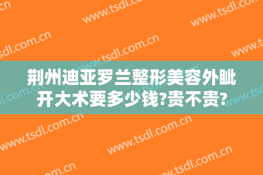 荆州迪亚罗兰整形美容外眦开大术要多少钱?贵不贵?