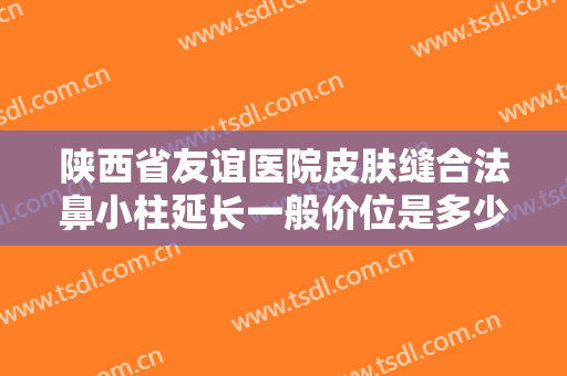 陕西省友谊医院皮肤缝合法鼻小柱延长一般价位是多少费用?多长时间恢复?