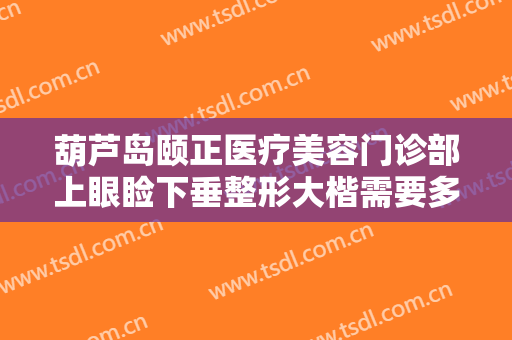 葫芦岛颐正医疗美容门诊部上眼睑下垂整形大楷需要多少钱?好不好?