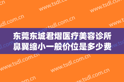 东莞东城君熠医疗美容诊所鼻翼缩小一般价位是多少费用?好不好?(东莞市东城君熠医疗美容诊所)