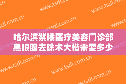 哈尔滨紫曦医疗美容门诊部黑眼圈去除术大楷需要多少钱?多长时间恢复?