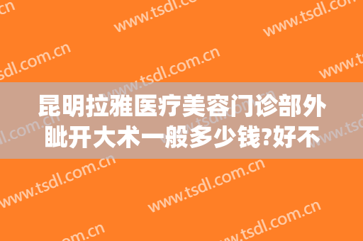 昆明拉雅医疗美容门诊部外眦开大术一般多少钱?好不好?(昆明拉雅医疗美容正规吗)