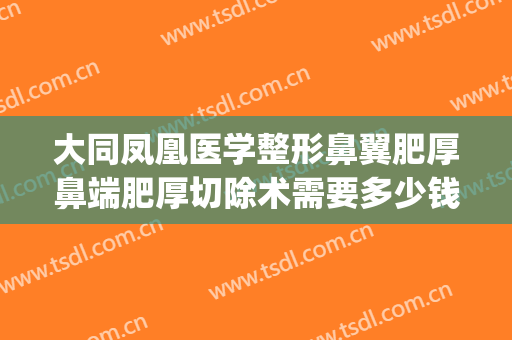 大同凤凰医学整形鼻翼肥厚鼻端肥厚切除术需要多少钱?效果怎么样?(鼻翼肥厚要做什么手术)