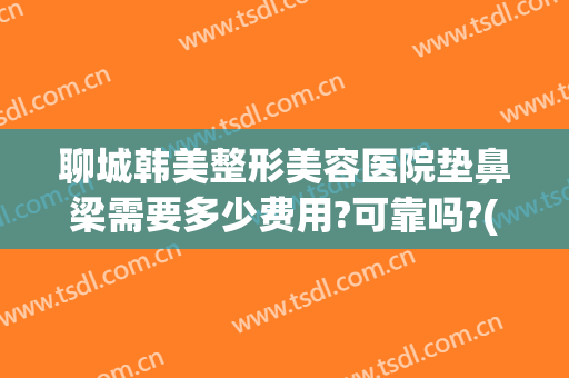 聊城韩美整形美容医院垫鼻梁需要多少费用?可靠吗?(聊城美莱雅整形医院)