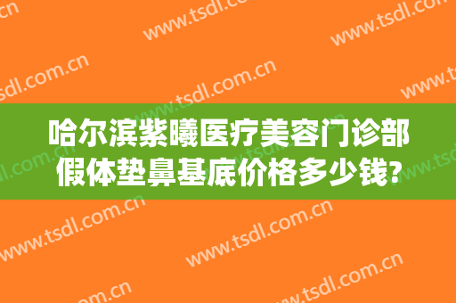 哈尔滨紫曦医疗美容门诊部假体垫鼻基底价格多少钱?好不好?(哈尔滨紫曦整形医院)