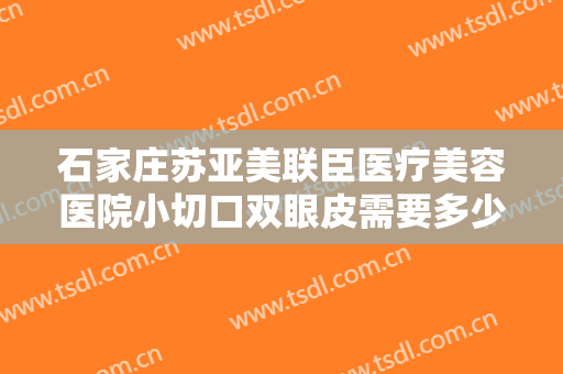 石家庄苏亚美联臣医疗美容医院小切口双眼皮需要多少费用?有哪些优势?