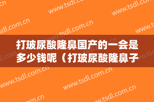 打玻尿酸隆鼻国产的一会是多少钱呢（打玻尿酸隆鼻子多少钱）(玻尿酸隆鼻多少钱一针)