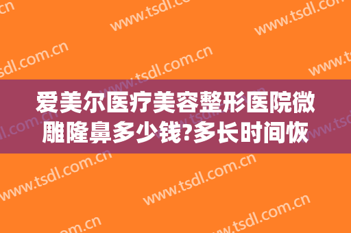 爱美尔医疗美容整形医院微雕隆鼻多少钱?多长时间恢复?(医美整形隆鼻什价格)