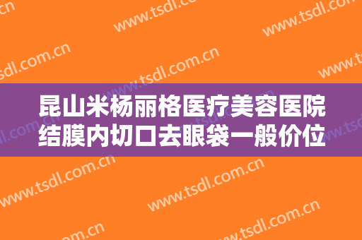 昆山米杨丽格医疗美容医院结膜内切口去眼袋一般价位是多少钱?好不好?