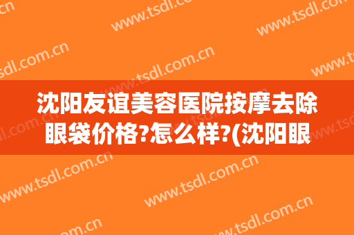 沈阳友谊美容医院按摩去除眼袋价格?怎么样?(沈阳眼部整形修复)