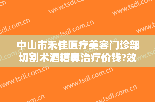 中山市禾佳医疗美容门诊部切割术酒糟鼻治疗价钱?效果怎么样?