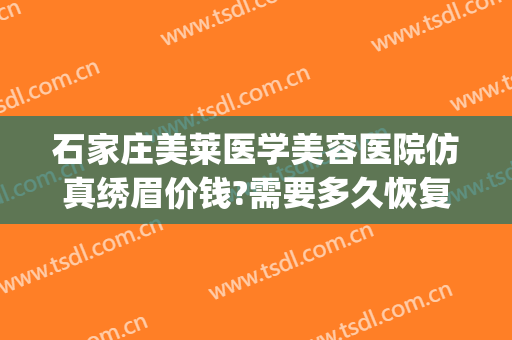 石家庄美莱医学美容医院仿真绣眉价钱?需要多久恢复?(石家庄美莱医学美容医院怎么样)