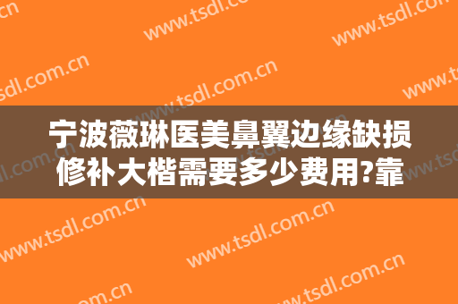 宁波薇琳医美鼻翼边缘缺损修补大楷需要多少费用?靠谱吗?