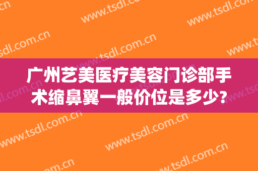 广州艺美医疗美容门诊部手术缩鼻翼一般价位是多少?效果怎么样?(广州艺美医疗美容门诊部有限责任公司)