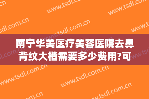 南宁华美医疗美容医院去鼻背纹大楷需要多少费用?可靠吗?(南宁华美哪个医生做鼻子好)