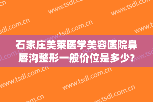 石家庄美莱医学美容医院鼻唇沟整形一般价位是多少?好不好?(石家庄美莱整容美容医院)