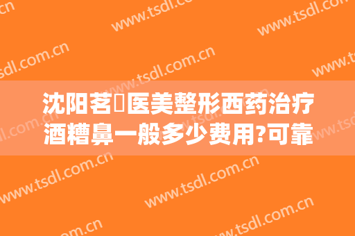 沈阳茗湲医美整形西药治疗酒糟鼻一般多少费用?可靠吗?(沈阳茗湲医美整形医院)