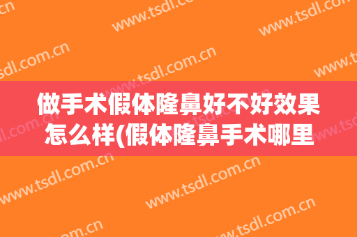 做手术假体隆鼻好不好效果怎么样(假体隆鼻手术哪里好)