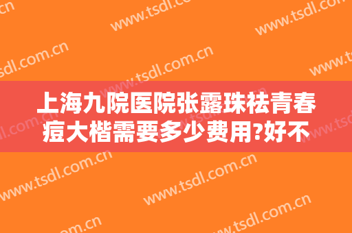 上海九院医院张露珠祛青春痘大楷需要多少费用?好不好?