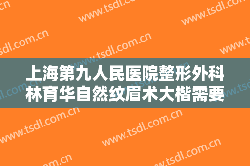 上海第九人民医院整形外科林育华自然纹眉术大楷需要多少钱?怎么样?