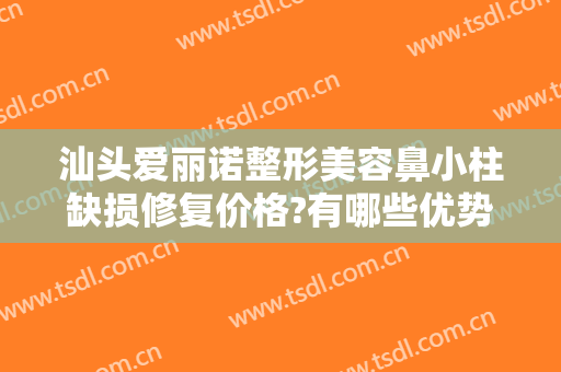 汕头爱丽诺整形美容鼻小柱缺损修复价格?有哪些优势?