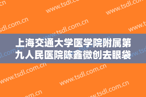上海交通大学医学院附属第九人民医院陈鑫微创去眼袋需要多少钱?怎么样?