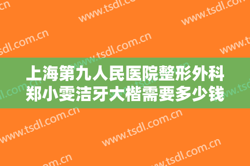 上海第九人民医院整形外科郑小雯洁牙大楷需要多少钱?可靠吗?