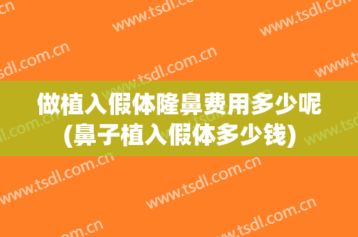 做植入假体隆鼻费用多少呢(鼻子植入假体多少钱)