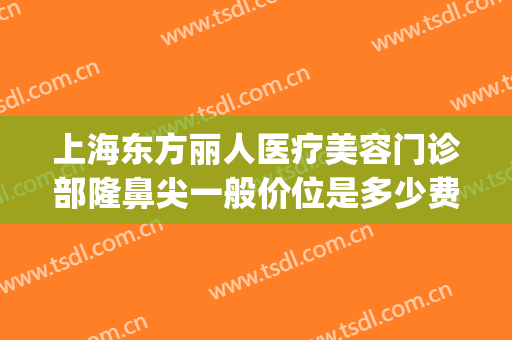 上海东方丽人医疗美容门诊部隆鼻尖一般价位是多少费用?好不好?(上海东方医院整形美容中心)