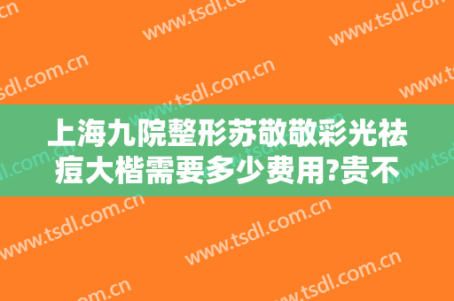 上海九院整形苏敬敬彩光祛痘大楷需要多少费用?贵不贵?