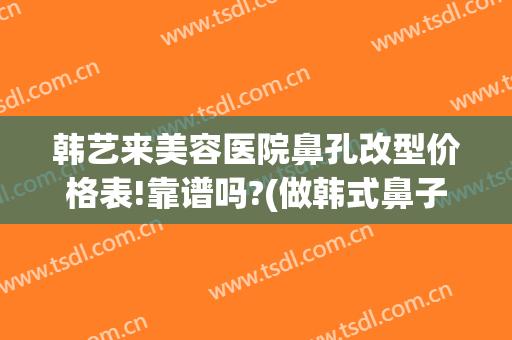 韩艺来美容医院鼻孔改型价格表!靠谱吗?(做韩式鼻子多少钱)