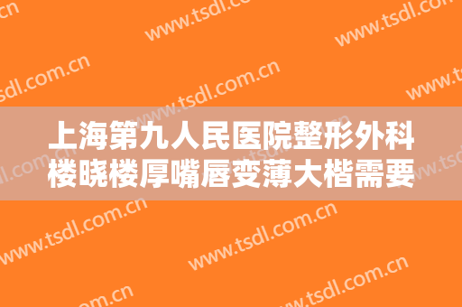 上海第九人民医院整形外科楼晓楼厚嘴唇变薄大楷需要多少钱?好不好?