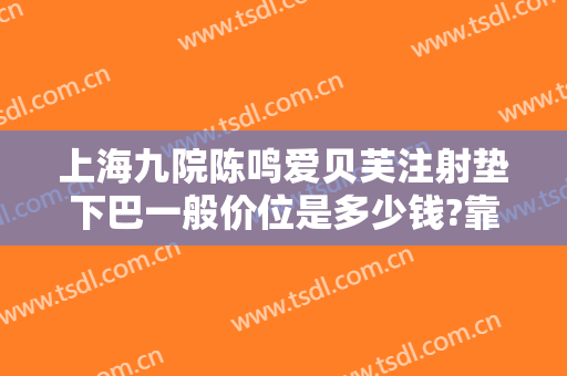 上海九院陈鸣爱贝芙注射垫下巴一般价位是多少钱?靠谱吗?