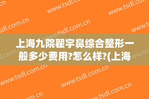 上海九院翟宇鼻综合整形一般多少费用?怎么样?(上海鼻整形 九院)
