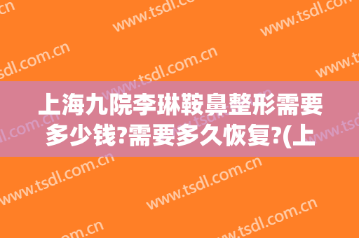 上海九院李琳鞍鼻整形需要多少钱?需要多久恢复?(上海九院鼻梁整形费用)