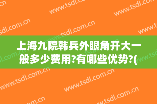 上海九院韩兵外眼角开大一般多少费用?有哪些优势?(上海九院眼睛整形大约多少钱)